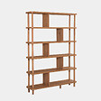 HABITAT ET JARDIN - Bibliothèque en bois "Meta" - 120 x 28 x 168 cm - Marron - vignette