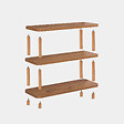 HABITAT ET JARDIN - Bibliothèque en bois "Step" - 80 x 28 x 75 cm - Marron - vignette