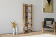 HABITAT ET JARDIN - Bibliothèque en bois "Virba" - 52 x 22 x 149 cm - Noyer - vignette