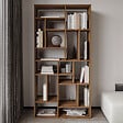 HABITAT ET JARDIN - Bibliothèque en bois "Nicola" - 90 x 30 x 180 cm - Marron - vignette