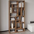 HABITAT ET JARDIN - Bibliothèque en bois "Nicola" - 90 x 30 x 180 cm - Marron - vignette