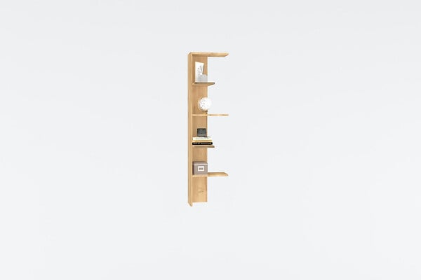 HABITAT ET JARDIN - Bibliothèque en bois "Bled" - 40 x 21 x 160 cm - Beige - large