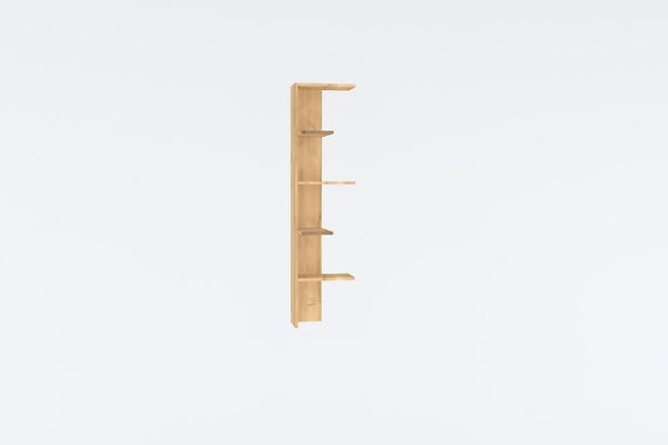 HABITAT ET JARDIN - Bibliothèque en bois "Bled" - 40 x 21 x 160 cm - Beige - large