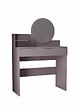 HABITAT ET JARDIN - Coiffeuse avec miroir en bois "Harmony Mini Round" - 90 x 40 x 133 cm - Violet - vignette