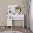 HABITAT ET JARDIN - Table de maquillage en bois "Mup" 105 x 35 x 151 cm - Blanc - vignette