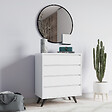 HABITAT ET JARDIN - Commode en bois "Suvera" - 70 x 40 x 86 cm - Blanc - vignette