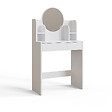 HABITAT ET JARDIN - Coiffeuse avec miroir en bois "Idis" - 75 x 35 x 135 cm - Blanc - vignette