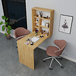 HABITAT ET JARDIN - Table de maquillage en bois "Sedir" - 90 x 59 x 74 cm - Beige - vignette
