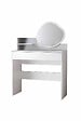 HABITAT ET JARDIN - Coiffeuse avec miroir en bois "Harmony Mini Amorphous" - 90 x 40 x 133 cm - Blanc - vignette