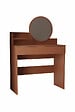 HABITAT ET JARDIN - Coiffeuse avec miroir en bois "Harmony Mini Round" - 90 x 40 x 133 cm - Terracotta - vignette