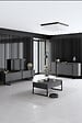 HABITAT ET JARDIN - Buffet en bois "Luxe" - 160 x 35 x 80 cm - Gris anthracite - vignette