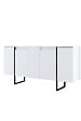 HABITAT ET JARDIN - Buffet en bois "Luxe" - 160 x 35 x 80 cm - Blanc - vignette