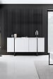 HABITAT ET JARDIN - Buffet en bois "Luxe" - 160 x 35 x 80 cm - Blanc - vignette