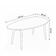 HABITAT ET JARDIN - Table basse en bois "Nora" 100 x 50 x 45 cm - Noyer - vignette