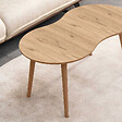 HABITAT ET JARDIN - Table basse en bois "Moon" 99 x 54 x 45 cm - Chêne - vignette