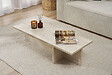 HABITAT ET JARDIN - Table basse en bois "Harbor" - 120 x 45 x 30 cm - Travertin - vignette
