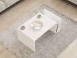 HABITAT ET JARDIN - Table basse en bois "Memo" - 86 x 50 x 32 cm - Blanc - vignette