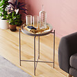HABITAT ET JARDIN - Table basse en métal "Sheby" 46 x 46 x 56 cm - Gris - vignette