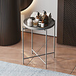 HABITAT ET JARDIN - Table basse en métal "Sheby" 46 x 46 x 56 cm - Gris - vignette