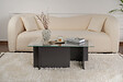 HABITAT ET JARDIN - Table basse en verre "Vetrino" 105 x 65 x 40 cm - Anthracite - vignette