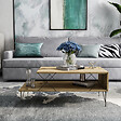 HABITAT ET JARDIN - Table basse en bois "Loire" - 100 x 50 x 40 cm - Marron - vignette