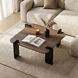 HABITAT ET JARDIN - Table basse en bois "Marais" - 90 x 90 x 35 cm - Marron - vignette