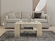 HABITAT ET JARDIN - Table basse en bois "Iris" - 80 x 50 x 40 cm - Travertin - vignette