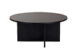 HABITAT ET JARDIN - Table basse en bois "Soleil" - 90 x 90 x 40 cm - Bois Noir - vignette