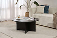HABITAT ET JARDIN - Table basse en bois "Soleil" - 90 x 90 x 40 cm - Bois Noir - vignette