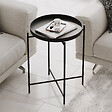 HABITAT ET JARDIN - Table basse en métal "Sheby" 46 x 46 x 56 cm - Noir - vignette