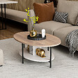 HABITAT ET JARDIN - Table basse en bois "Elis" - 90 x 60 x 36 cm - ChêneBlanc - vignette