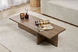 HABITAT ET JARDIN - Table basse en bois "Harbor" - 120 x 45 x 30 cm - Noyer - vignette