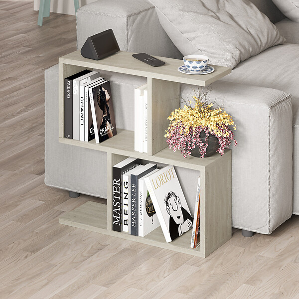 HABITAT ET JARDIN - Table basse en bois "Homemania" - 60 x 60 x 20 cm - Beige - large