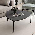 HABITAT ET JARDIN - Table basse en bois "Lenny" - 90 x 89 x 40 cm - Gris anthracite - vignette