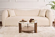 HABITAT ET JARDIN - Table basse en bois "Clara" - 75 x 75 x 40 cm - NoyerTransparent - vignette