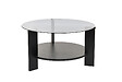HABITAT ET JARDIN - Table basse en bois "Clara" - 75 x 75 x 40 cm - Bois NoirFumée - vignette