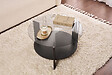 HABITAT ET JARDIN - Table basse en bois "Clara" - 75 x 75 x 40 cm - Bois NoirFumée - vignette
