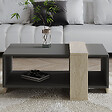 HABITAT ET JARDIN - Table basse en bois "Meleni" - 90 x 49 x 40 cm - Gris anthracite - vignette