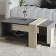 HABITAT ET JARDIN - Table basse en bois "Meleni" - 90 x 49 x 40 cm - Gris anthracite - vignette