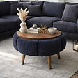 HABITAT ET JARDIN - Table basse en bois "Papatya 60" - 60 x 60 x 44 cm - Gris anthracite - vignette