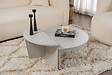 HABITAT ET JARDIN - Table basse en bois "Orion" 90 x 60 x 30 cm - Gris - vignette