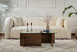 HABITAT ET JARDIN - Table basse en bois "Vetrino" - 105 x 65 x 40 cm - Noyer - vignette