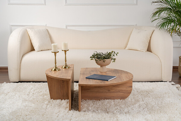 HABITAT ET JARDIN - Table basse en bois "Orion" - 90 x 60 x 30 cm - Pin atlantique - large