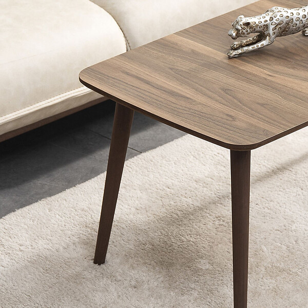 HABITAT ET JARDIN - Table basse en bois "Luci" 100 x 53 x 45 cm - Noyer - large