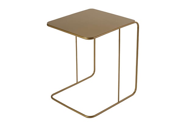 HABITAT ET JARDIN - table d'appoint en métal "Poet" 47 x 46 x 57 cm - Or - large
