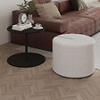 HABITAT ET JARDIN - Table d'appoint avec pouf en bois "Vexana" - 43 x 43 x 47 cm - Noir - vignette