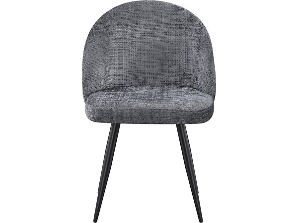 HABITAT ET JARDIN - Lot de 2 chaises en tissu "Samuel" - 53 x 51 x 82 cm - Gris - large