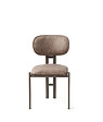HABITAT ET JARDIN - Ensemble de chaises (2 pièces) en métal "Muriz" - Vison - vignette