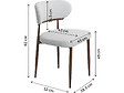 HABITAT ET JARDIN - Lot de 2 chaises de salle à manger imitation bois "Elora" - Gris clair - vignette