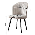 HABITAT ET JARDIN - Ensemble de chaises (2 pièces) en bois "Rubi" - 52 x 42 x 85 cm - Noir - vignette